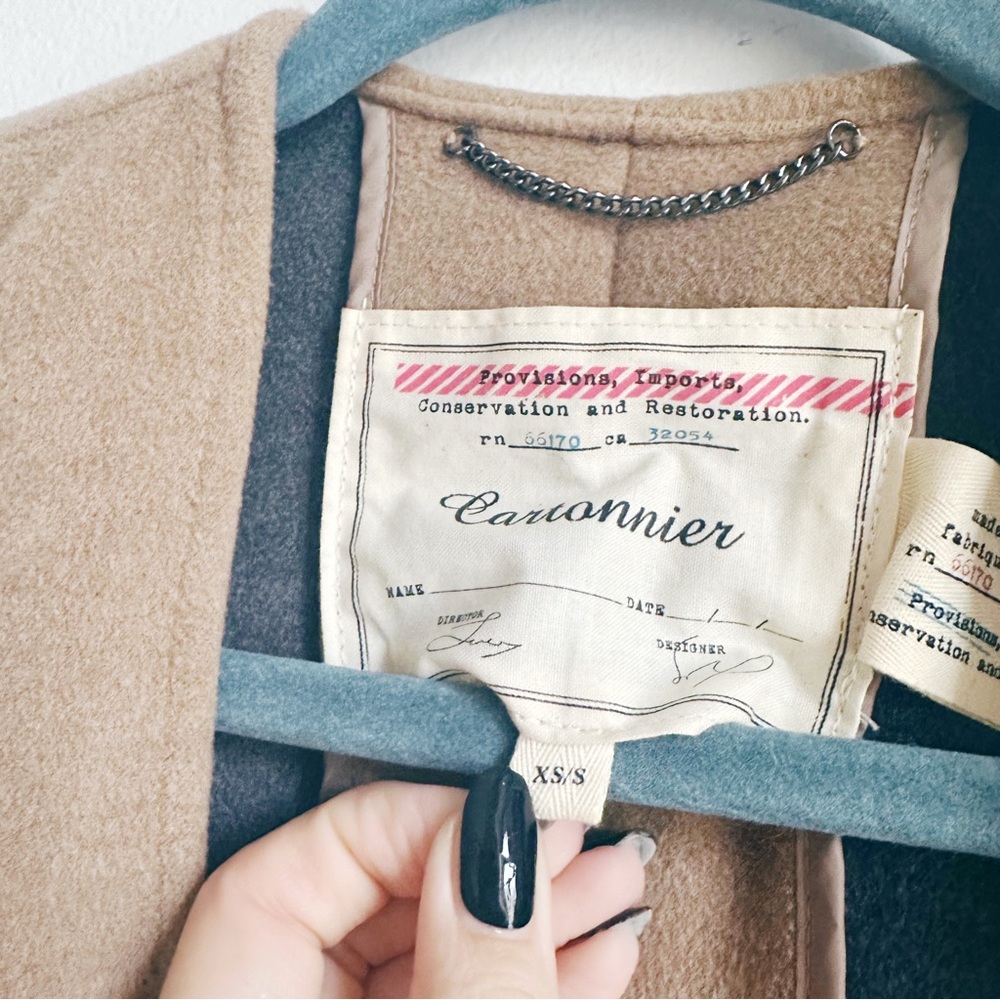 Anthropologie Cartonnier Vista Poncho Womens XS/Small Open Front Pockets warm - Picture 6 of 9